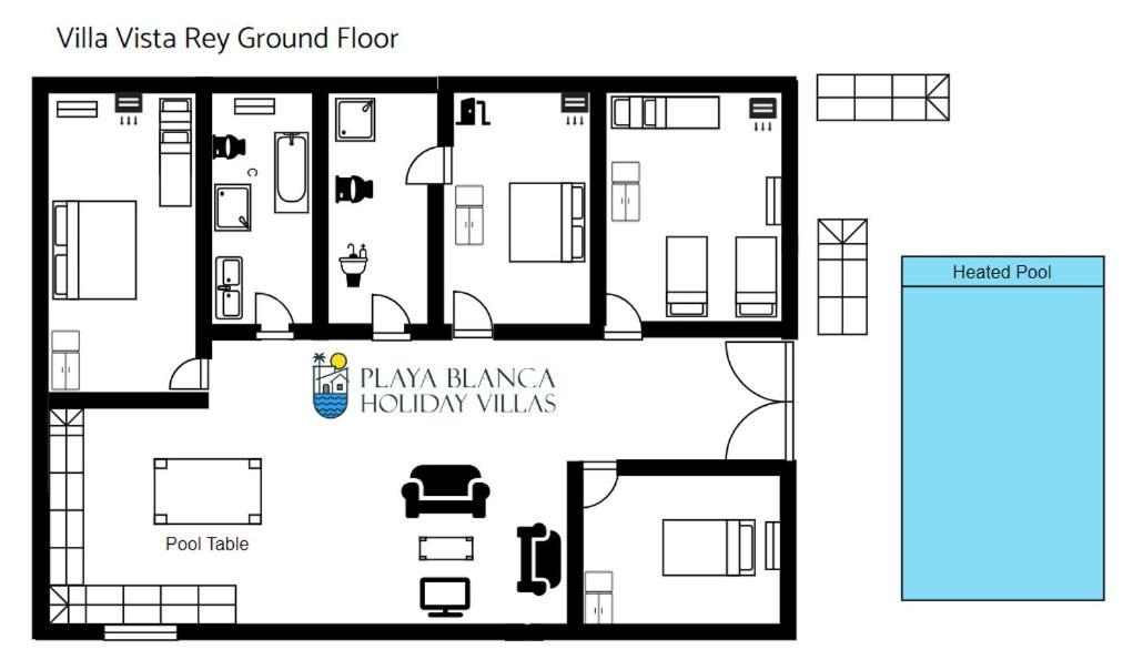 Villa Vista Rey - 6 Bedroom - Heated Pool - Amazing Views - Pool Table - Vista Lobos - Playa Blanca Luaran gambar